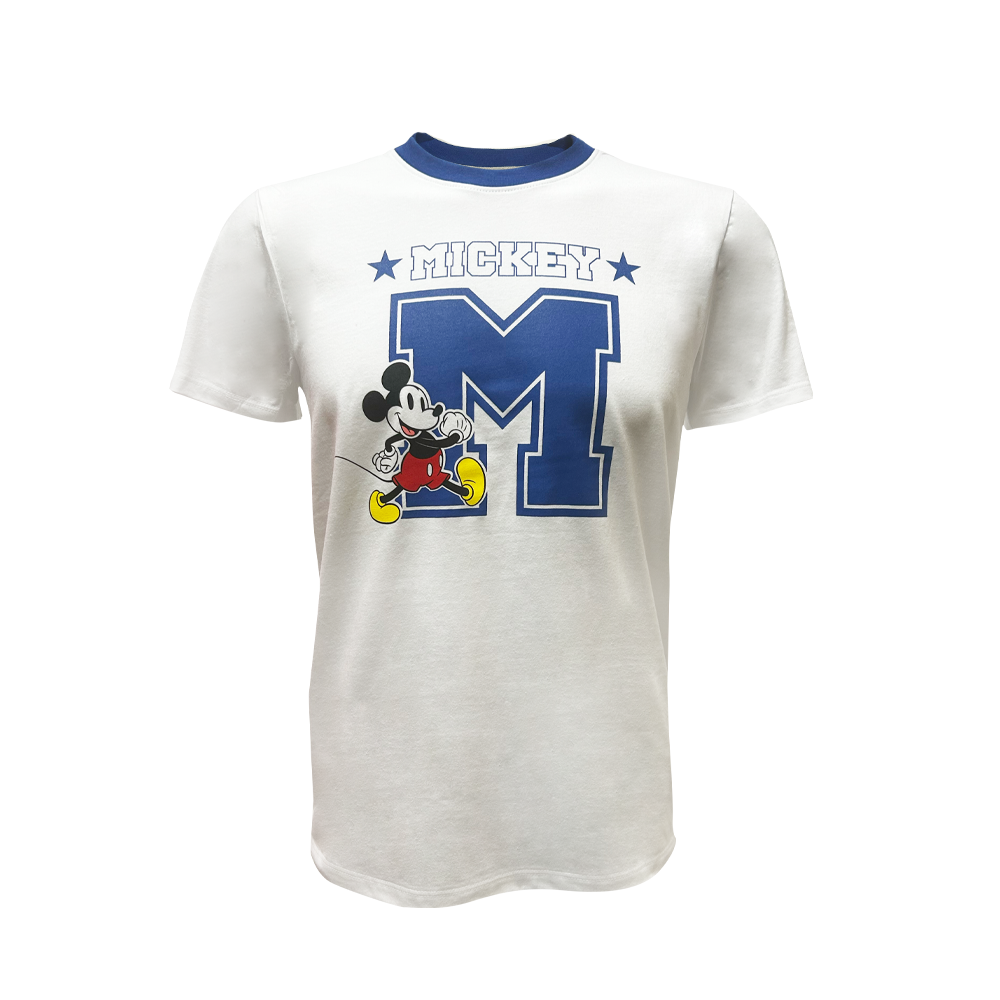 Playera Casual Disney Mickey TEC Hombre Blanco