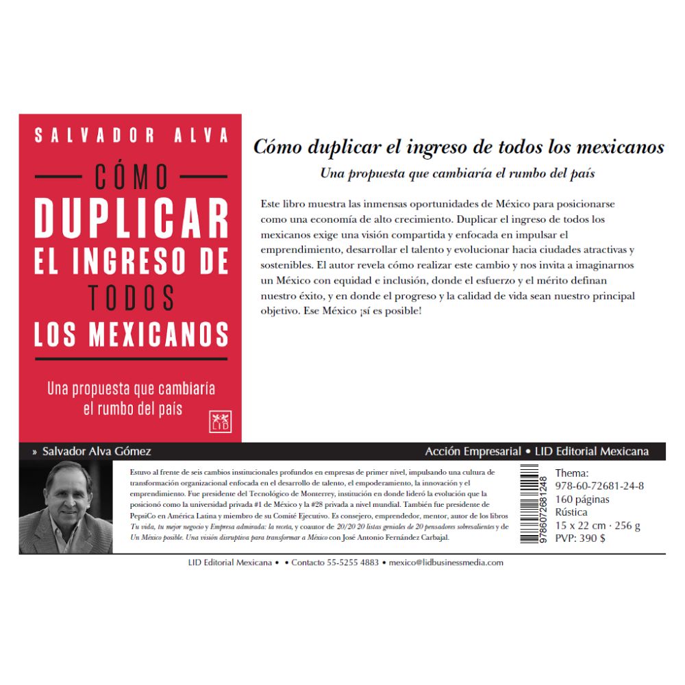 Libro Cómo duplicar el ingreso de todos los mexicanos