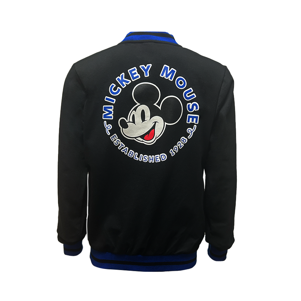 Chamarra Universitaria Básica Disney Mickey TEC Negro