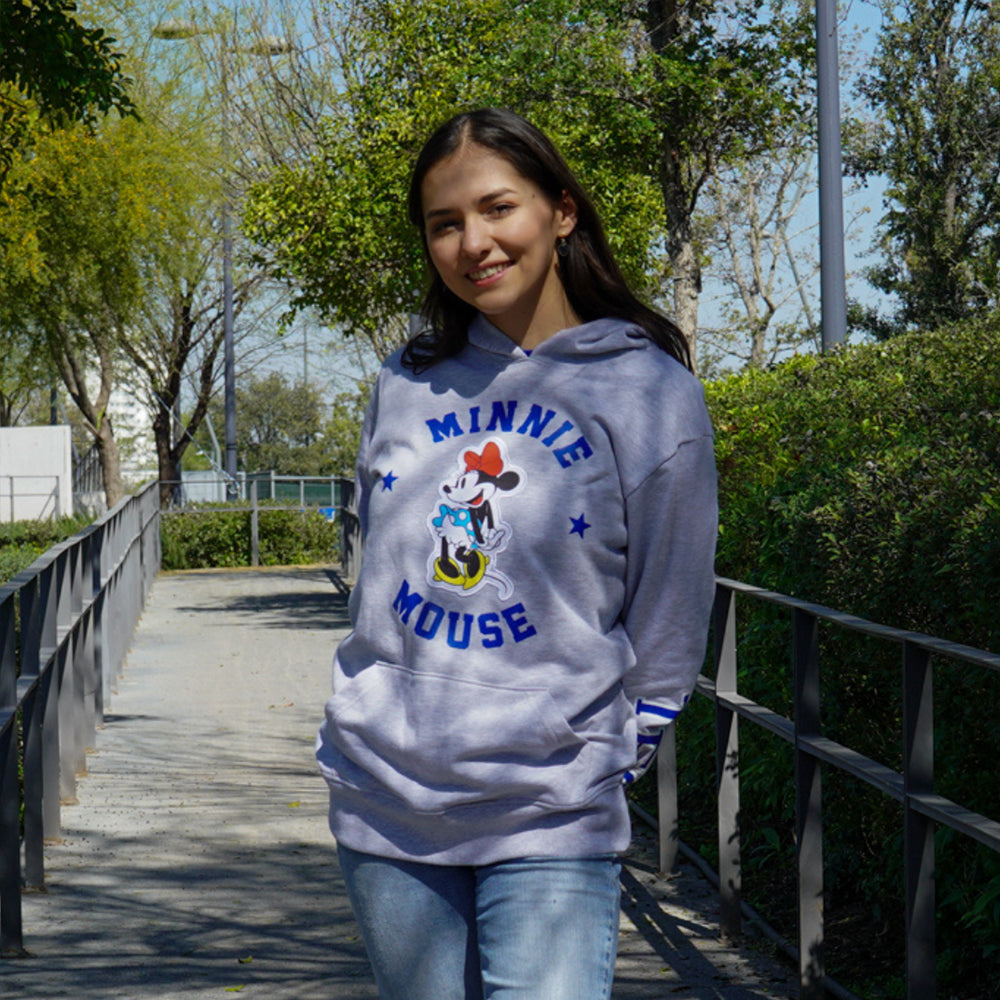 Sudadera Algodón Disney Minnie TEC Gris