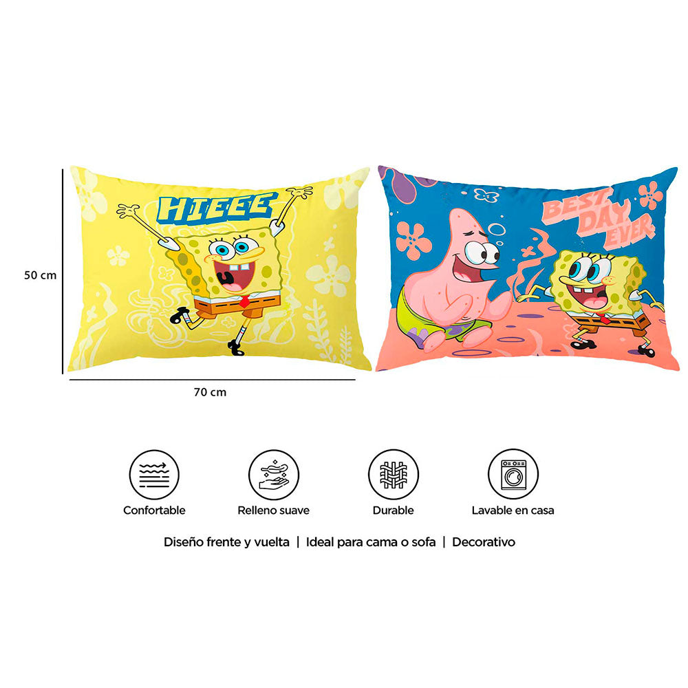 Almohada 70 x 50 cms Bob Esponja
