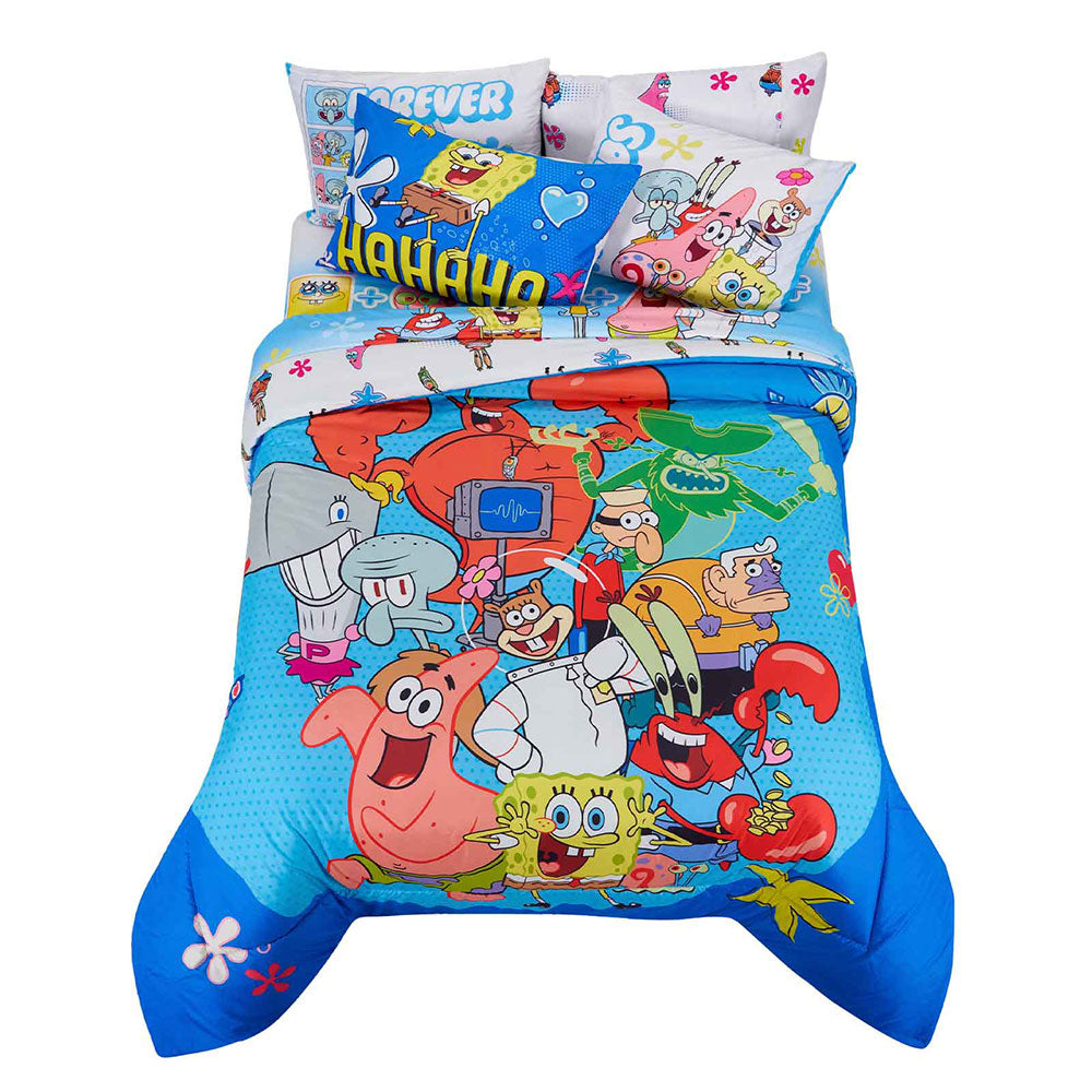 Edredón Down Bob Esponja Matrimonial 1.80 x 2.20 mts