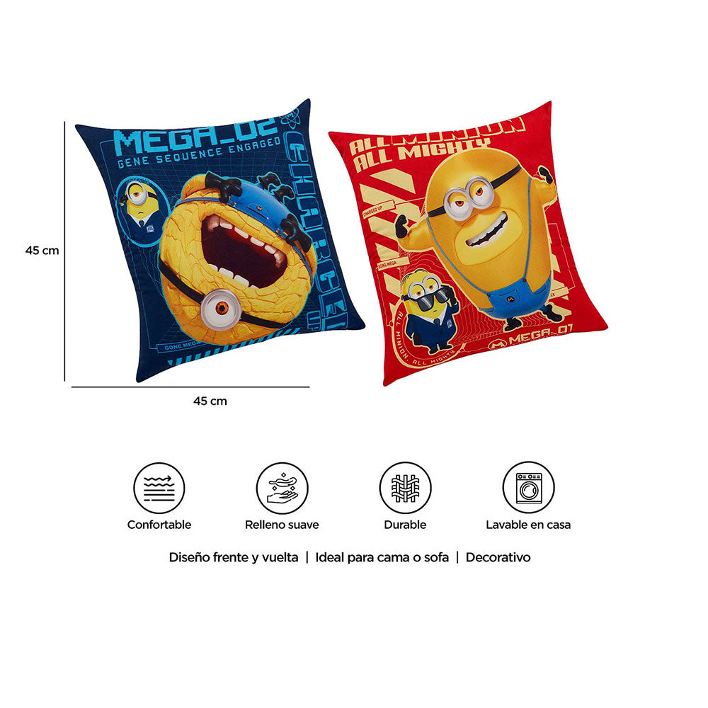 Cojín Reversible 45x45 cms Minions