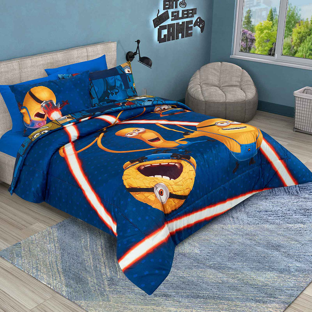 Edredón Down Minions Matrimonial 1.80 x 2.20 mts