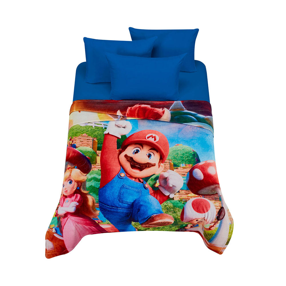 Cobertor Serenity Mario Bros Matrimonial 1.80 x 2.10 mts.