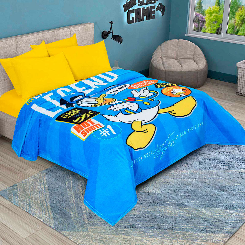 Cobertor Serenity Donald Duck Matrimonial 1.80 x 2.10 mts.