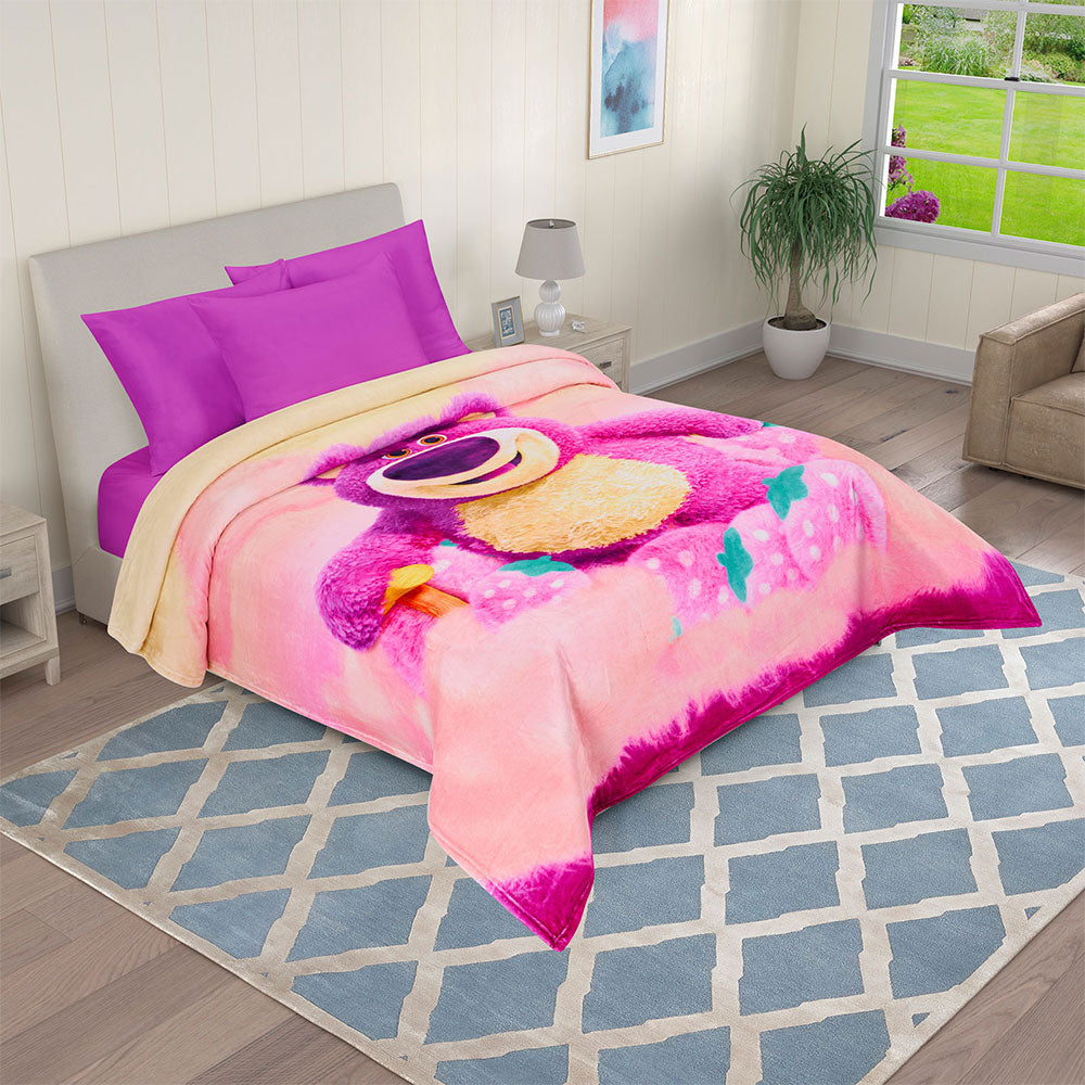 Cobertor Serenity Lotso Toy Story Matrimonial 1.80 x 2.10 mts.