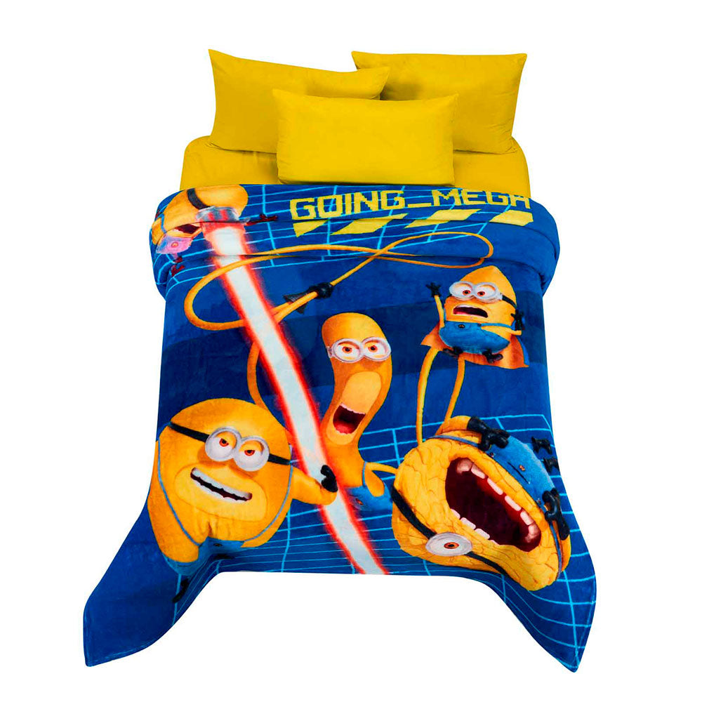 Cobertor Serenity Minions Matrimonial 1.80 x 2.10 mts.