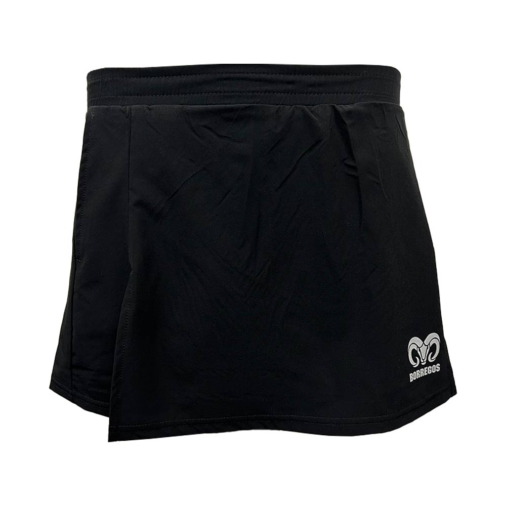 Short Falda Licra Borregos Dama, Negro