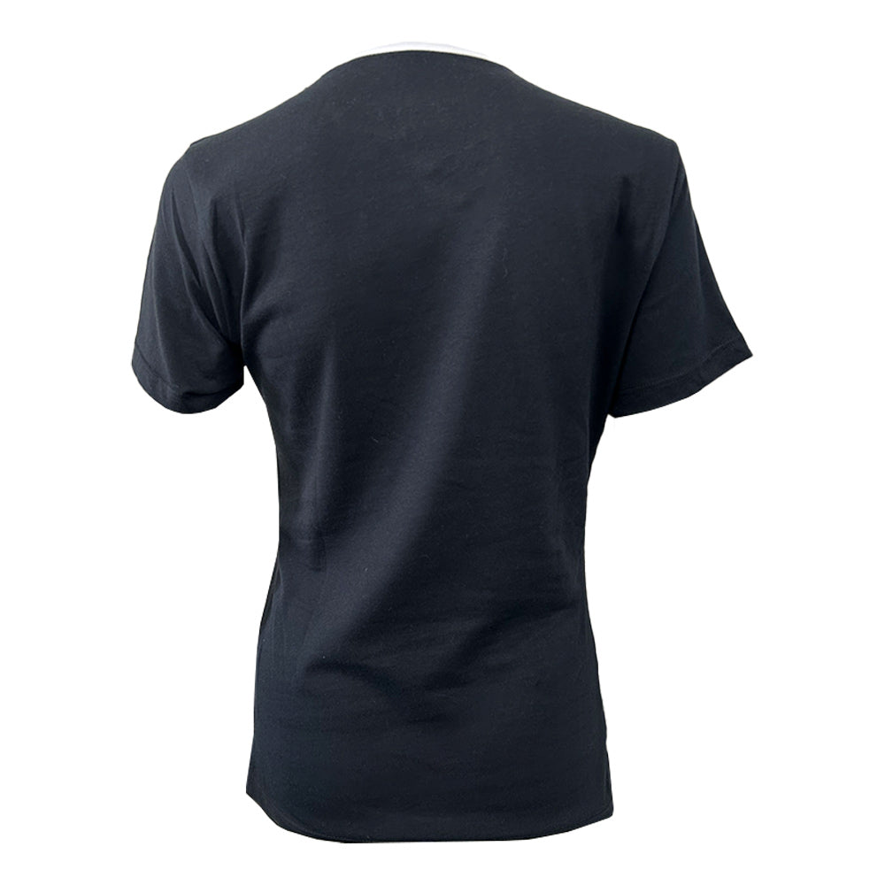 Playera Casual EXATEC Cuello Blanco Negro, Dama