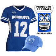 Kit Borregos Jersey Mujer + Gorra '47 + Capa Bandera