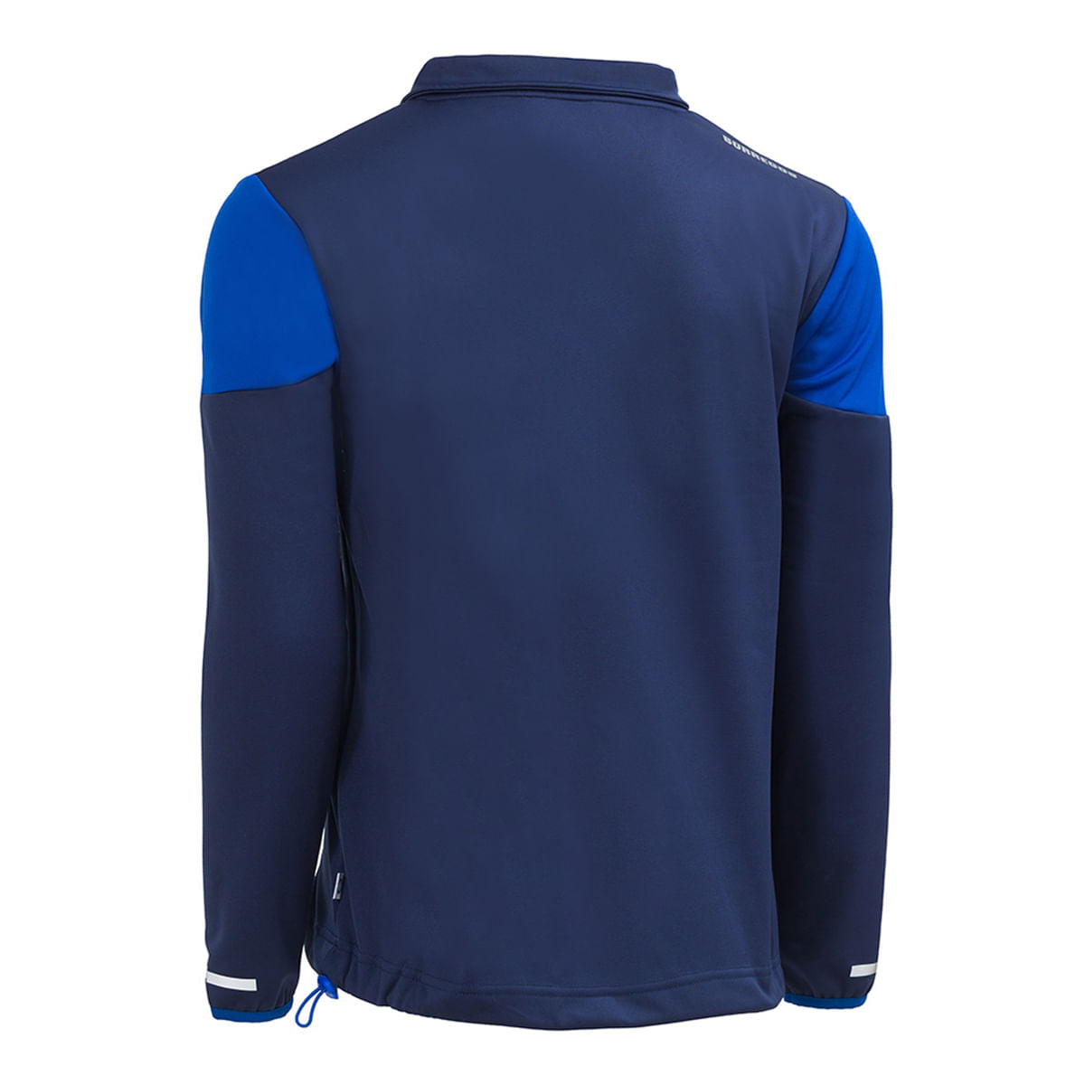 Sudadera deportiva BORREGOS azul con bolsillo y medio zipper, CM