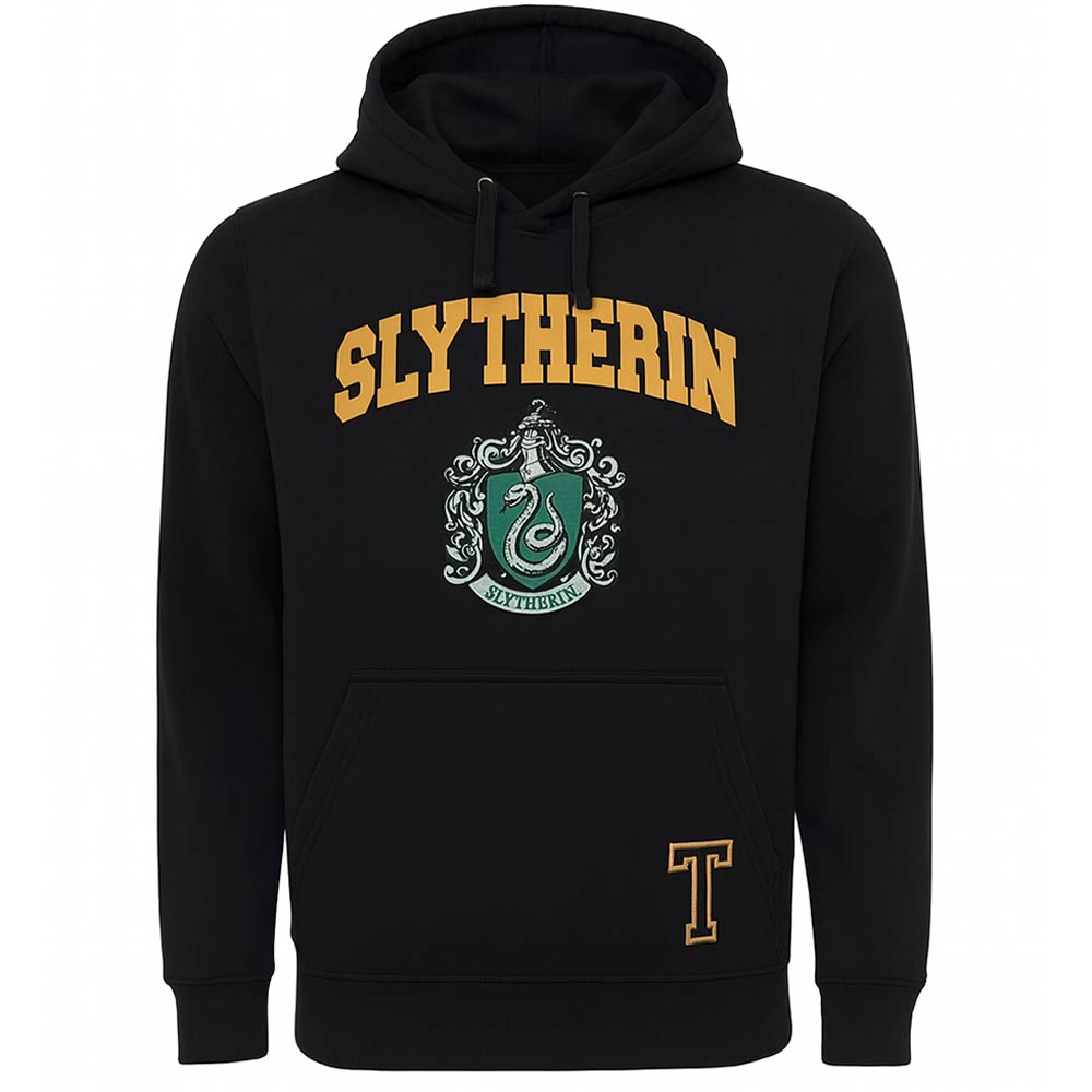 Sudadera Harry Potter Slytherin TEC Unisex, Negro
