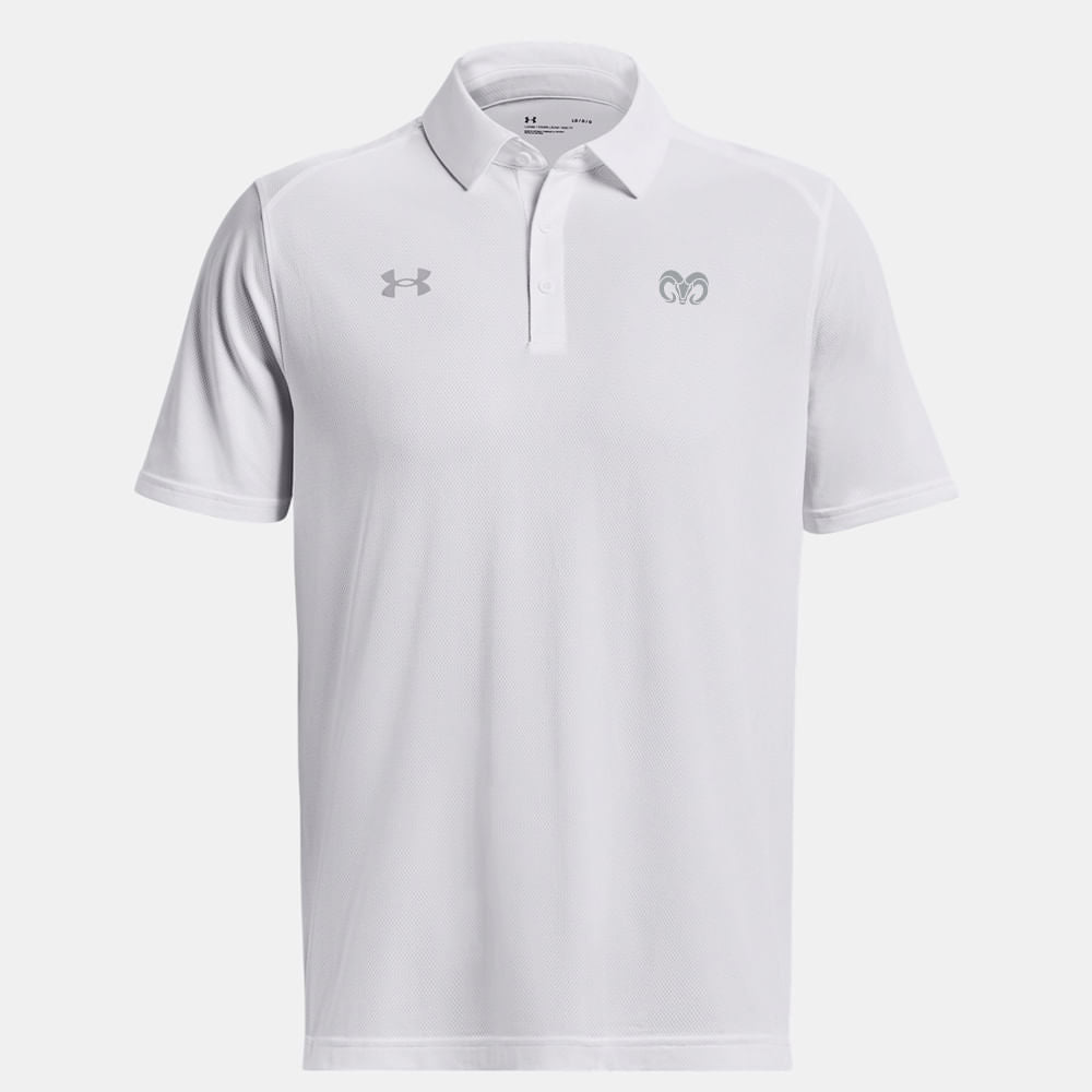 Playera Polo Under Armour Borregos Hombre - Blanco