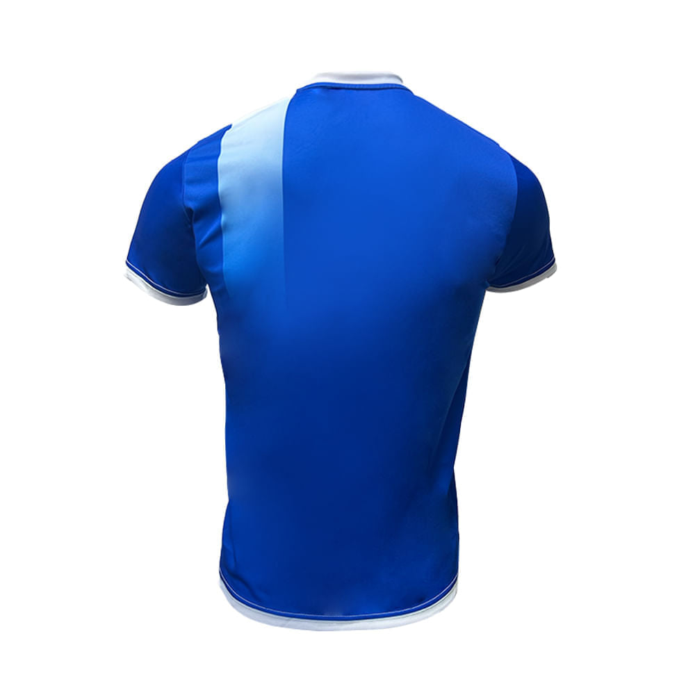 Playera Deportiva BORREGOS Azul Con Franja Blanca Carnero Hombre