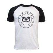 Playera Casual Borregos Circular Manga Raglan - Negro, Hombre
