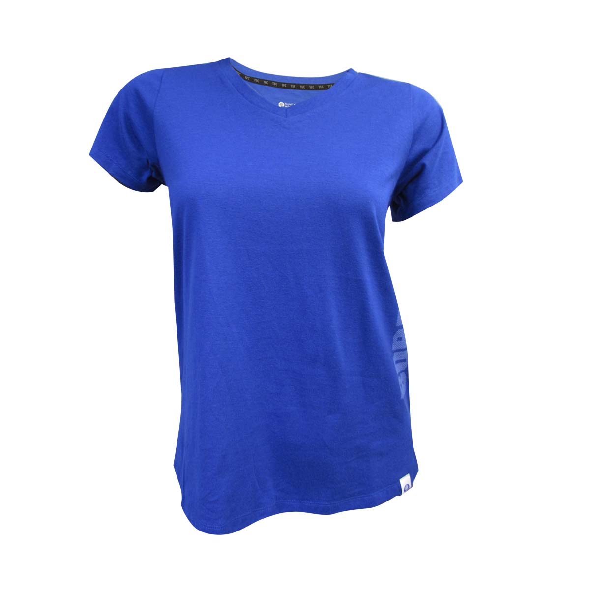 Playera casual BORREGOS  cuello v Dama Azul Rey