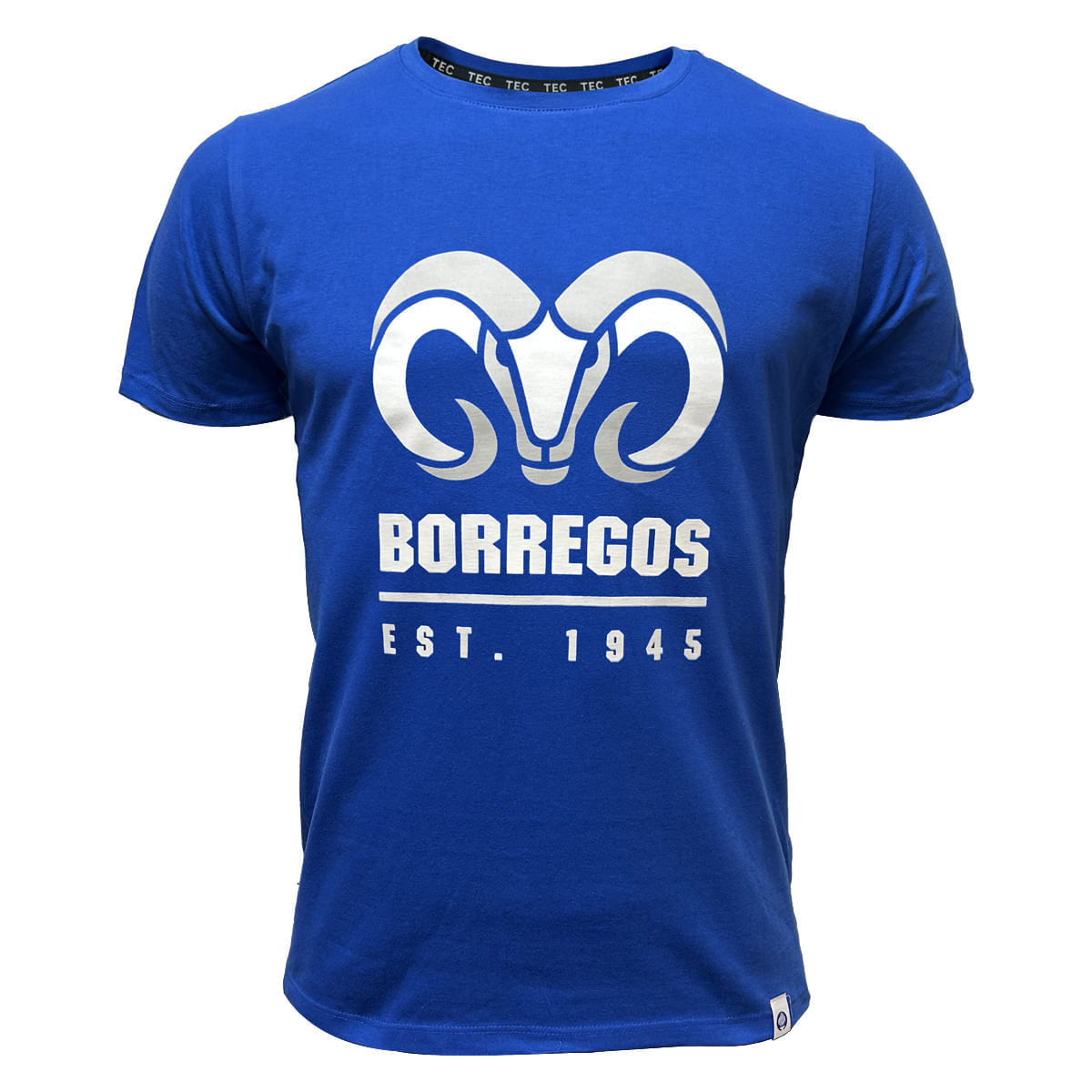 Playera casual borregos azul 1945 Para Caballero