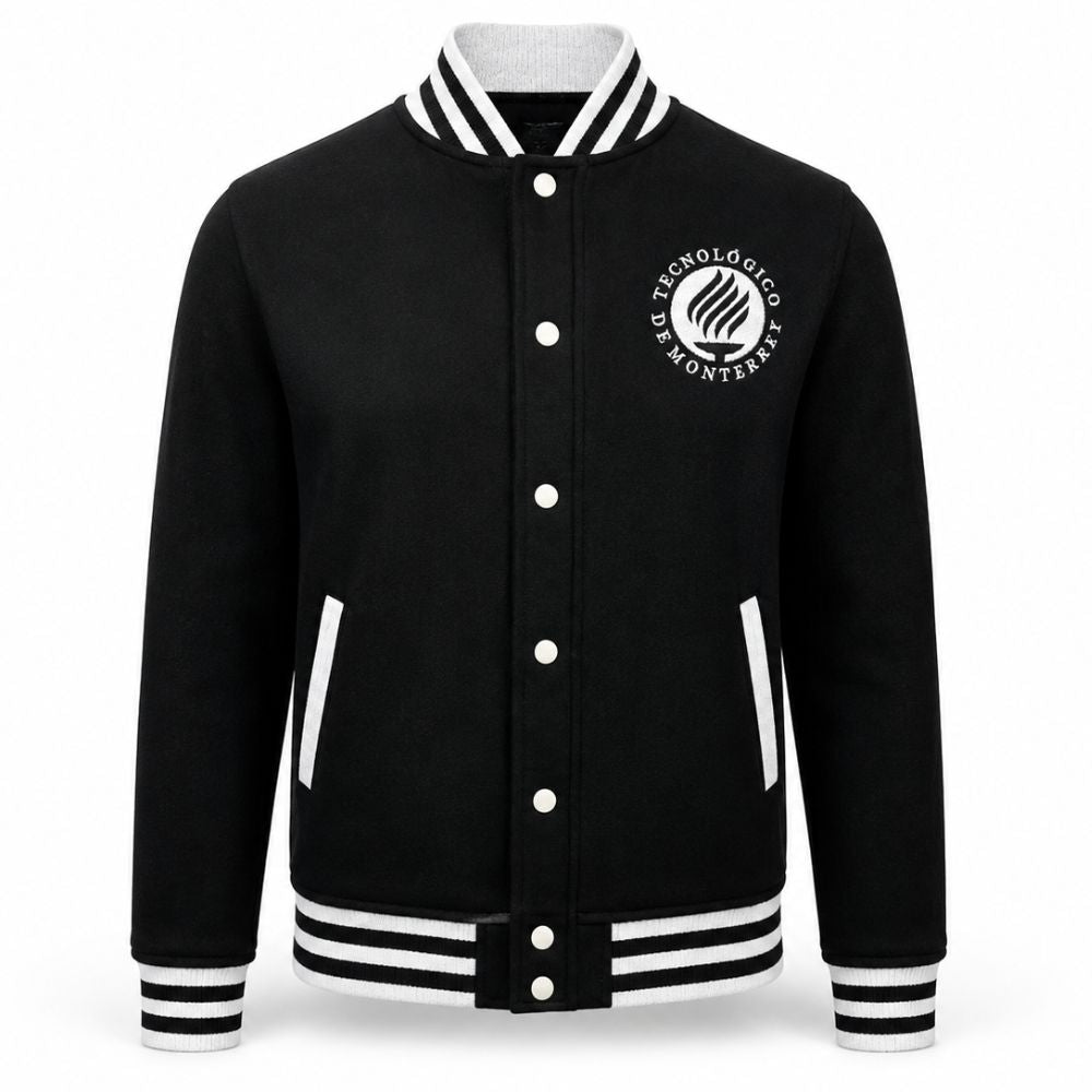 Chamarra Universitaria ANTORCHA Negra, Unisex