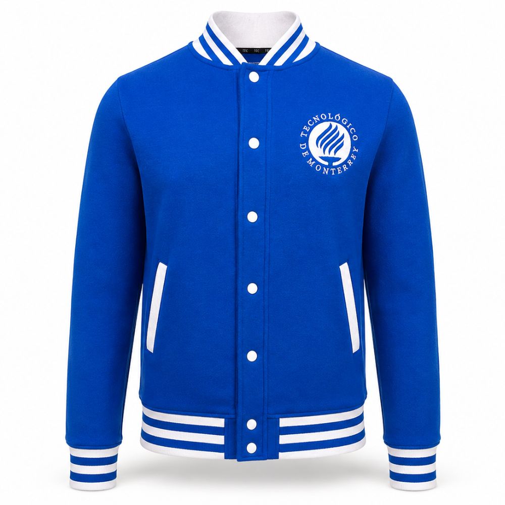 Chamarra Universitaria ANTORCHA Azul Rey, Unisex