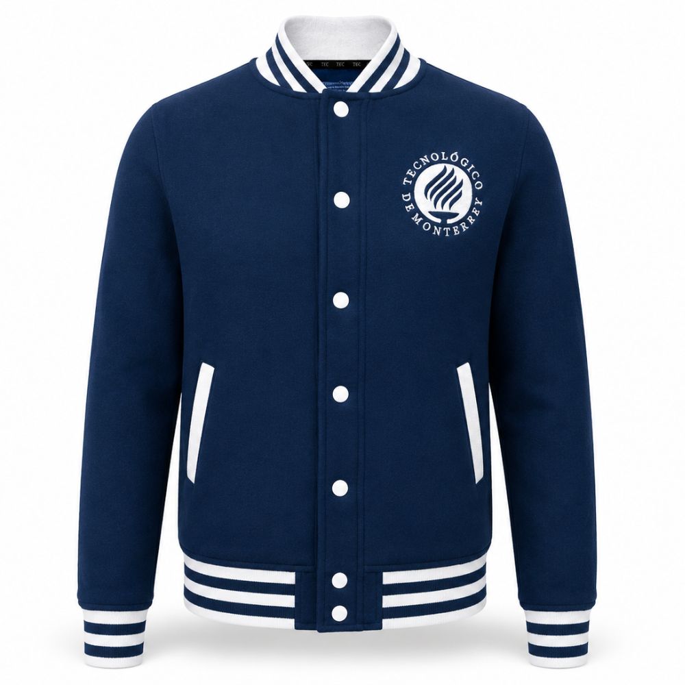 Chamarra Universitaria ANTORCHA Azul Marino, Unisex