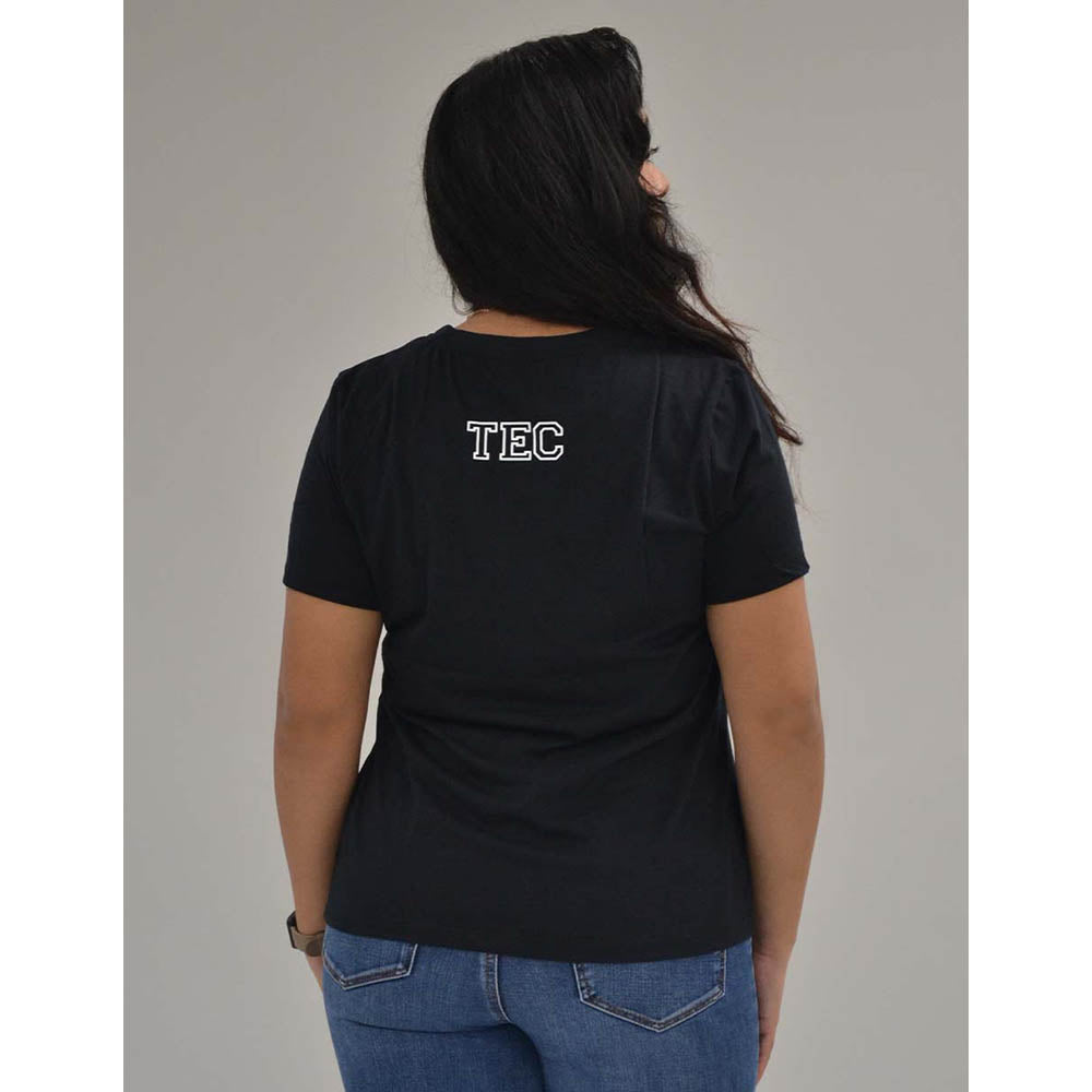 Playera Casual Disney Minnie Check me out TEC Mujer Negro