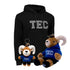 Kit Ready For TEC Sudadera Essential TEC negro + Teus Hoodie + Teus Mini Llavero
