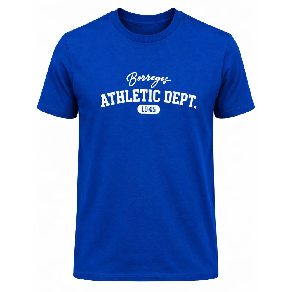 Playera Casual Blank ATHLETIC BORREGOS Azul, Unisex