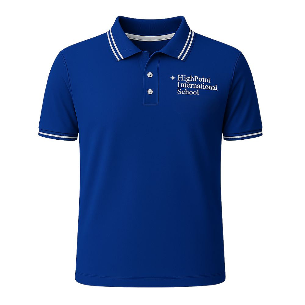 Playera Polo Uniforme HPIS azul