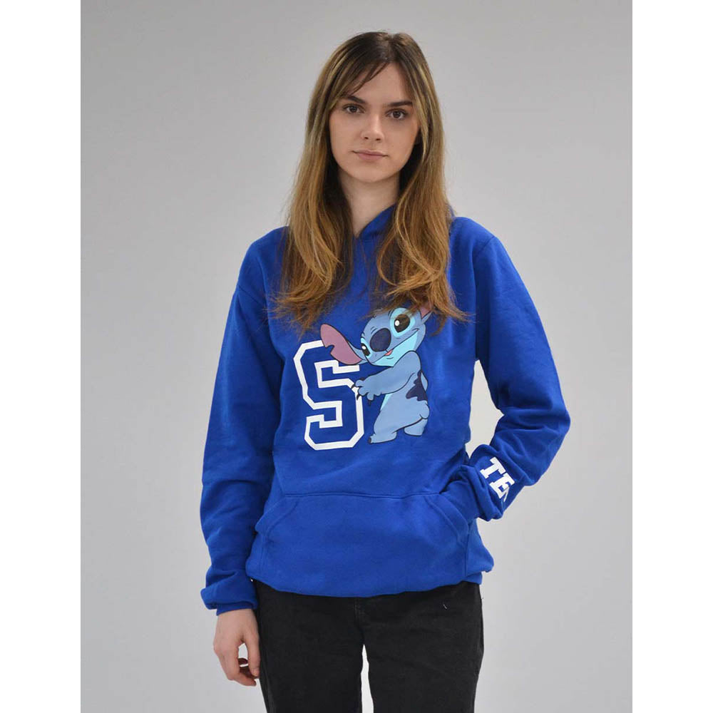 Sudadera Disney Stitch "S" TEC Azul, unisex