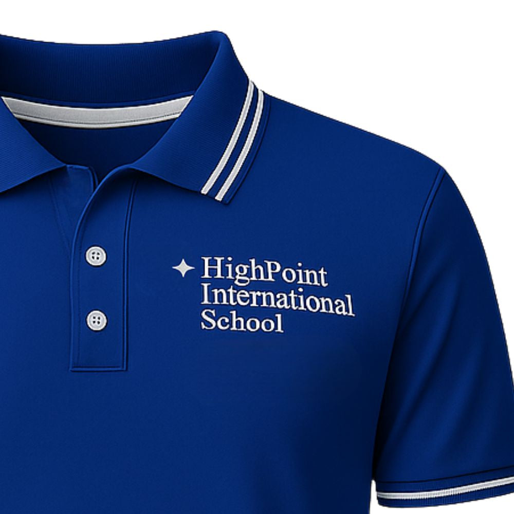 Playera Polo Uniforme HPIS azul