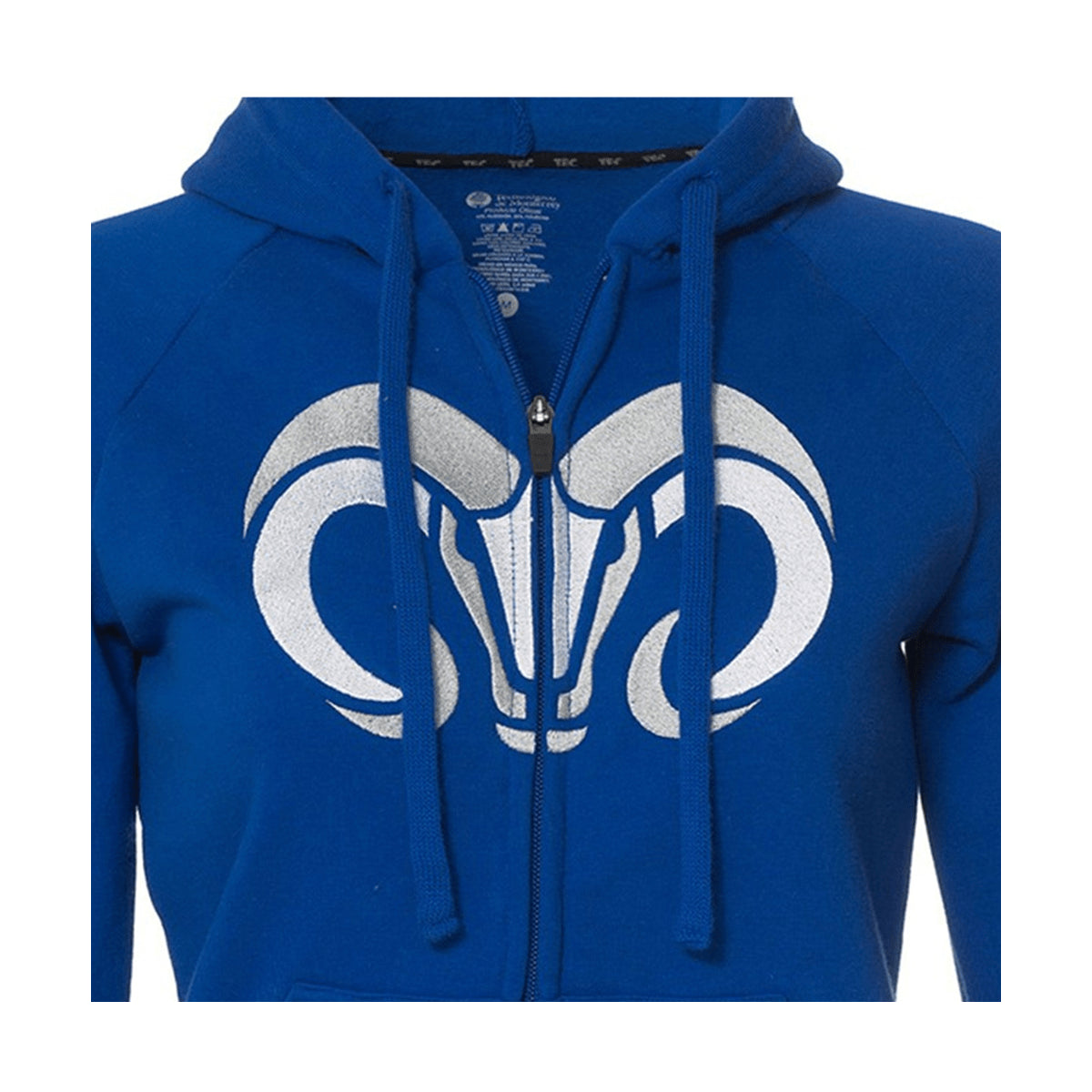 Sudadera Essential BORREGOS azul con zipper, unisex