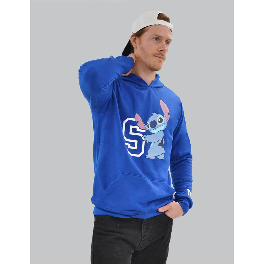 Sudadera Disney Stitch "S" TEC Azul, unisex