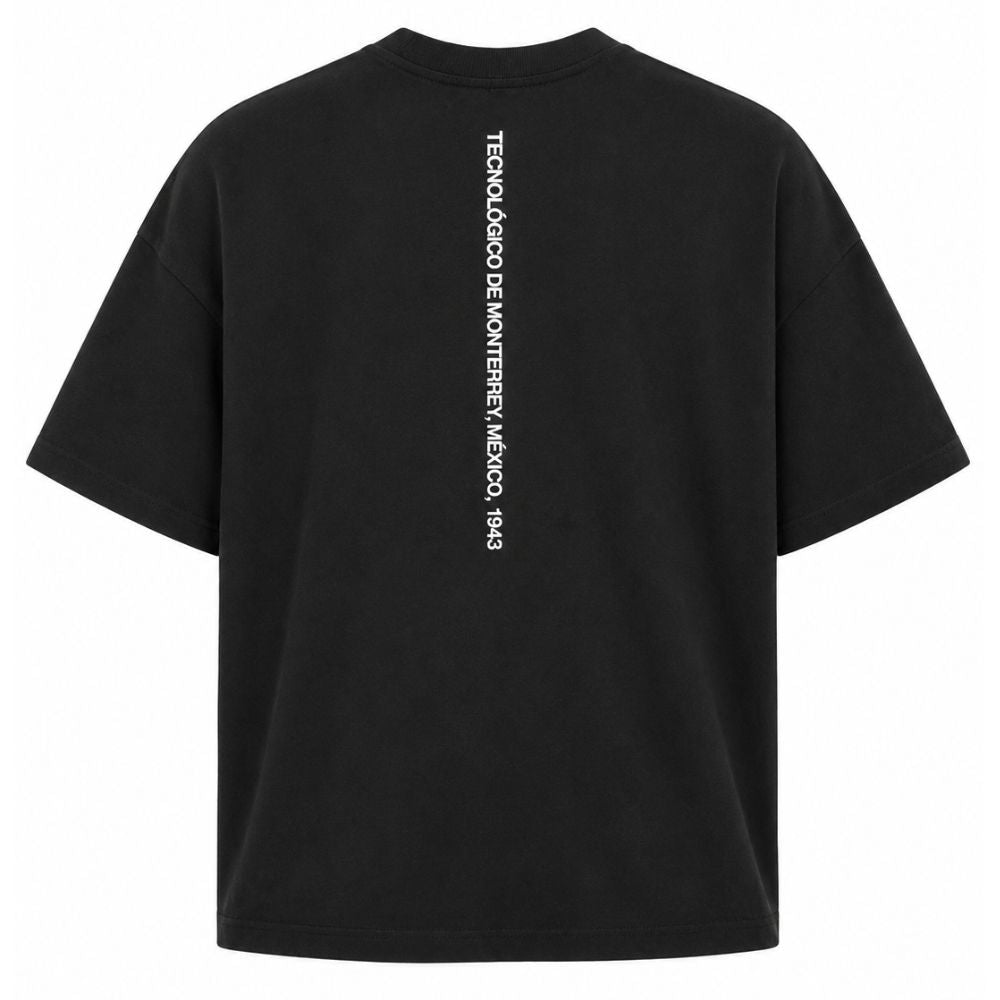 Playera Casual Oversize Tecnológico de Monterrey Negro, Unisex