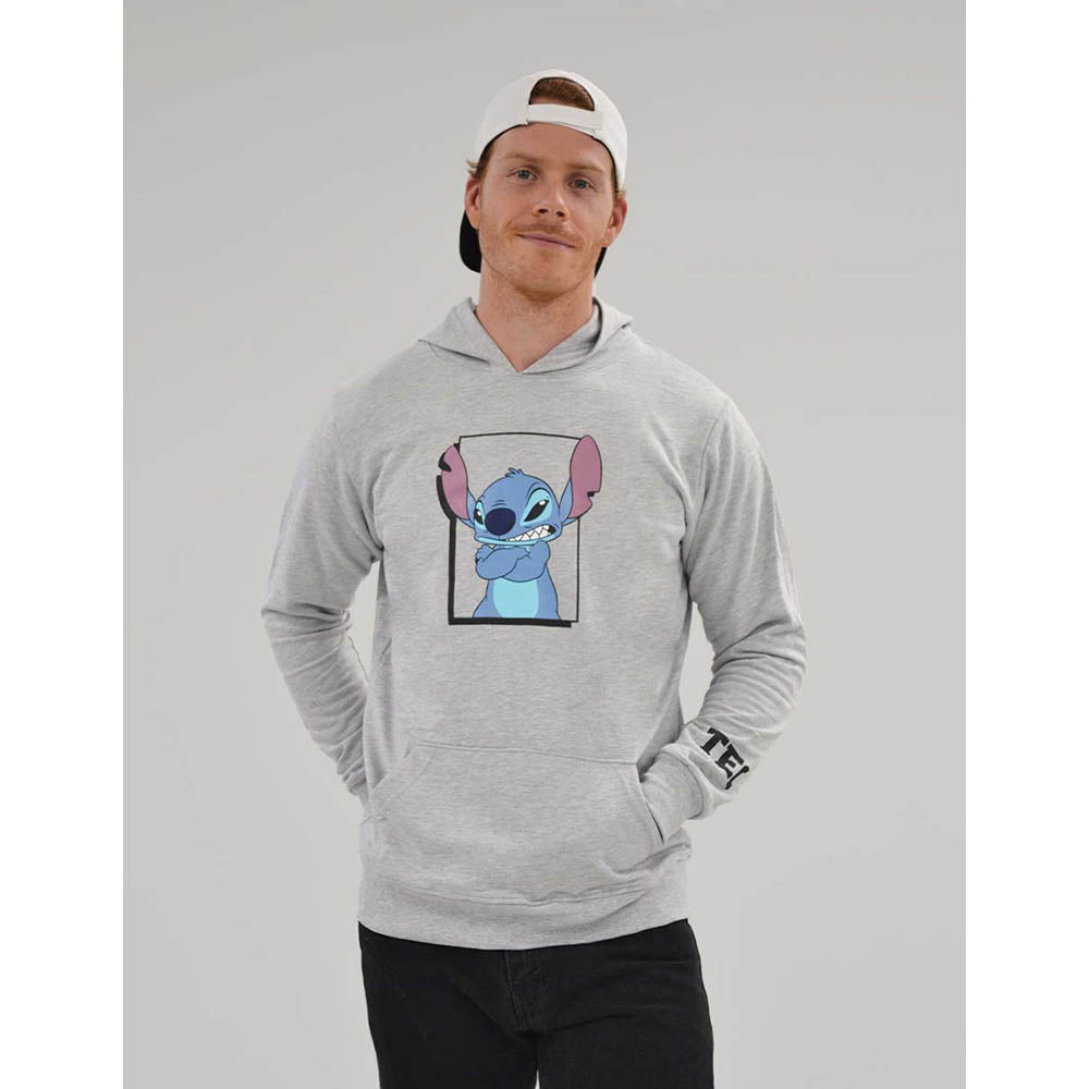 Sudadera Disney Stitch TEC Gris, unisex