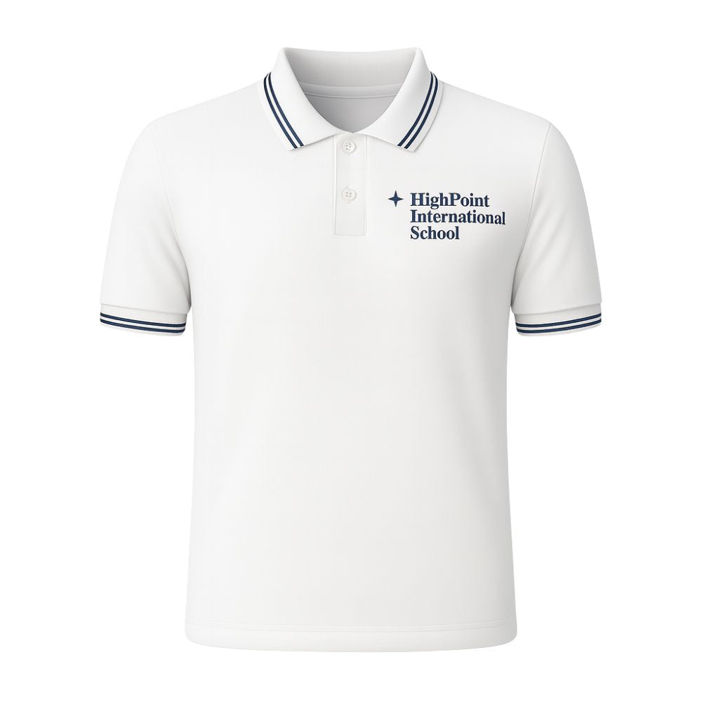 Playera Polo Uniforme HPIS blanco