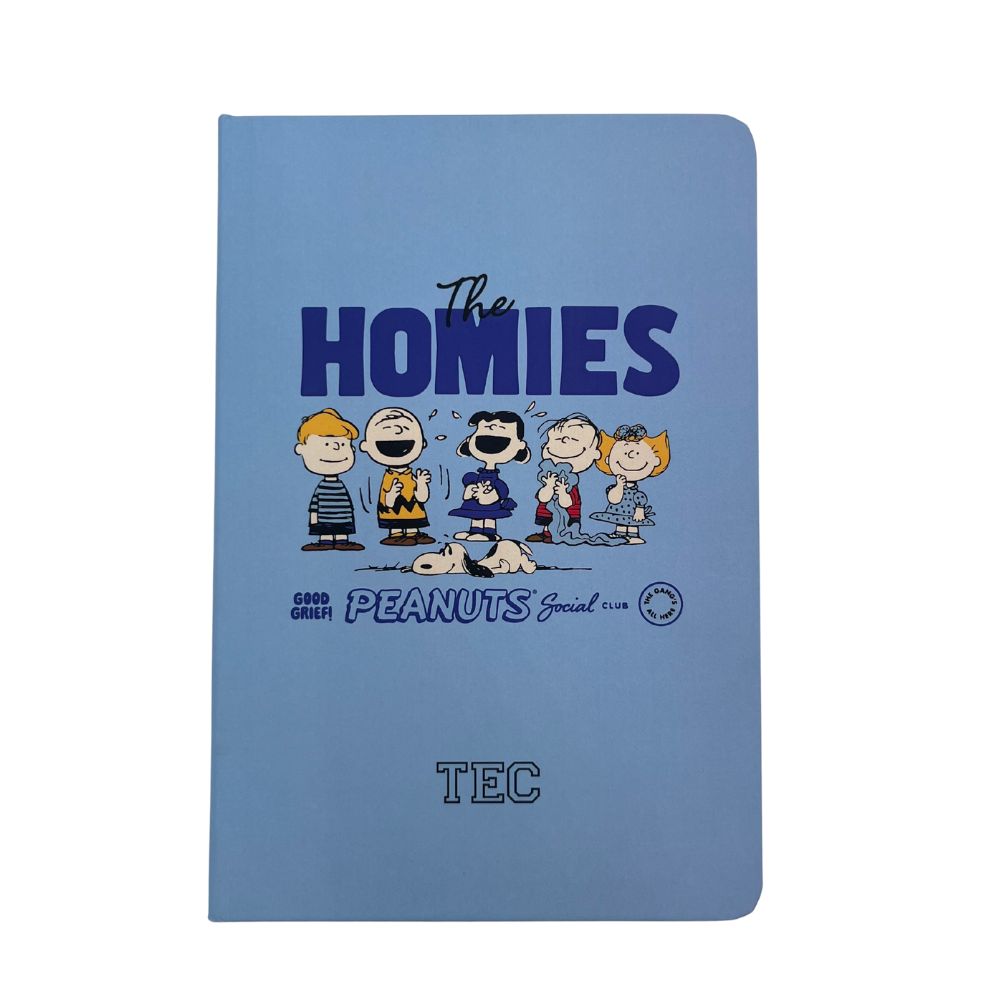 Libreta Peanuts Snoopy B2S25 TEC, Celeste