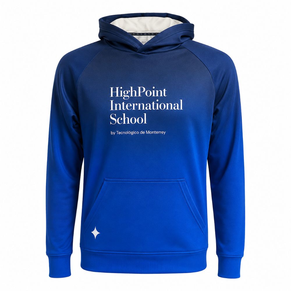 Sudadera Poliéster Básica HPIS Degradada Marino/Azul, Unisex