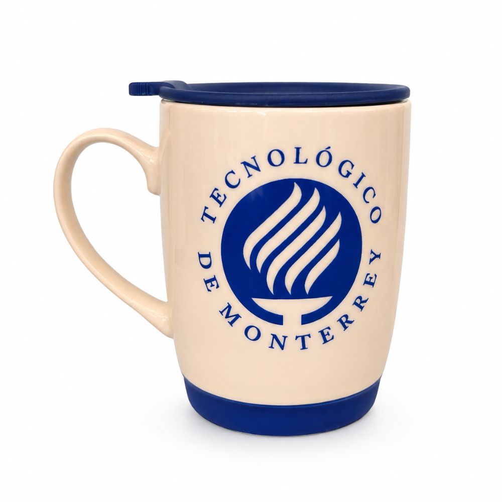 Taza de Cerámica Tecnológico de Monterrey Blanco/Azul