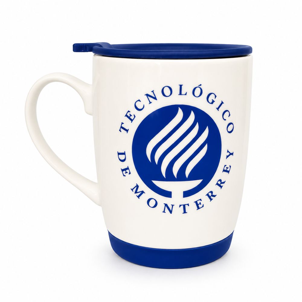 Taza de Cerámica Tecnológico de Monterrey Blanco/Azul