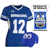 Kit Borregos Jersey Mujer + Gorra '47 + Capa Bandera