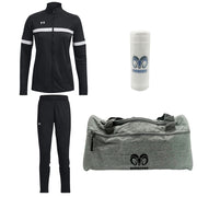 Kit Gym Under Armour Mujer Negro + Maleta + Toalla