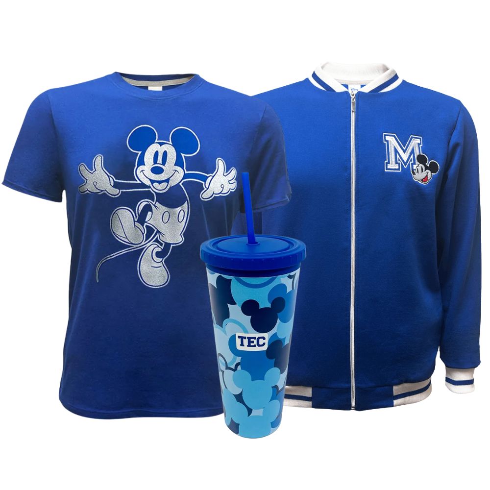 Kit Mickey Mouse Chamarra Playera y Termo, Hombre