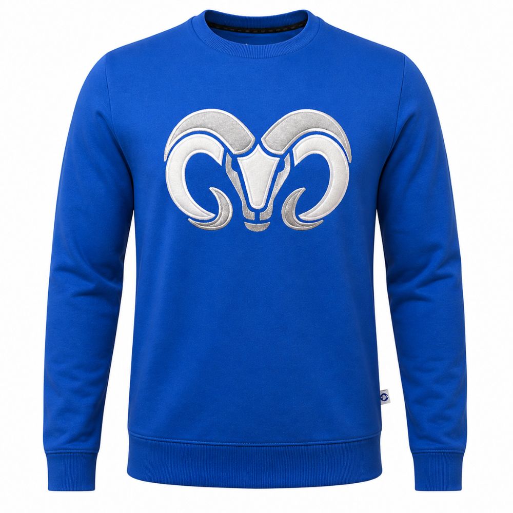 Sudadera Crewneck BORREGOS Azul Rey, Unisex