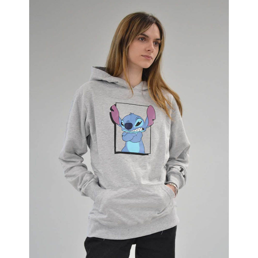 Sudadera Disney Stitch TEC Gris, unisex