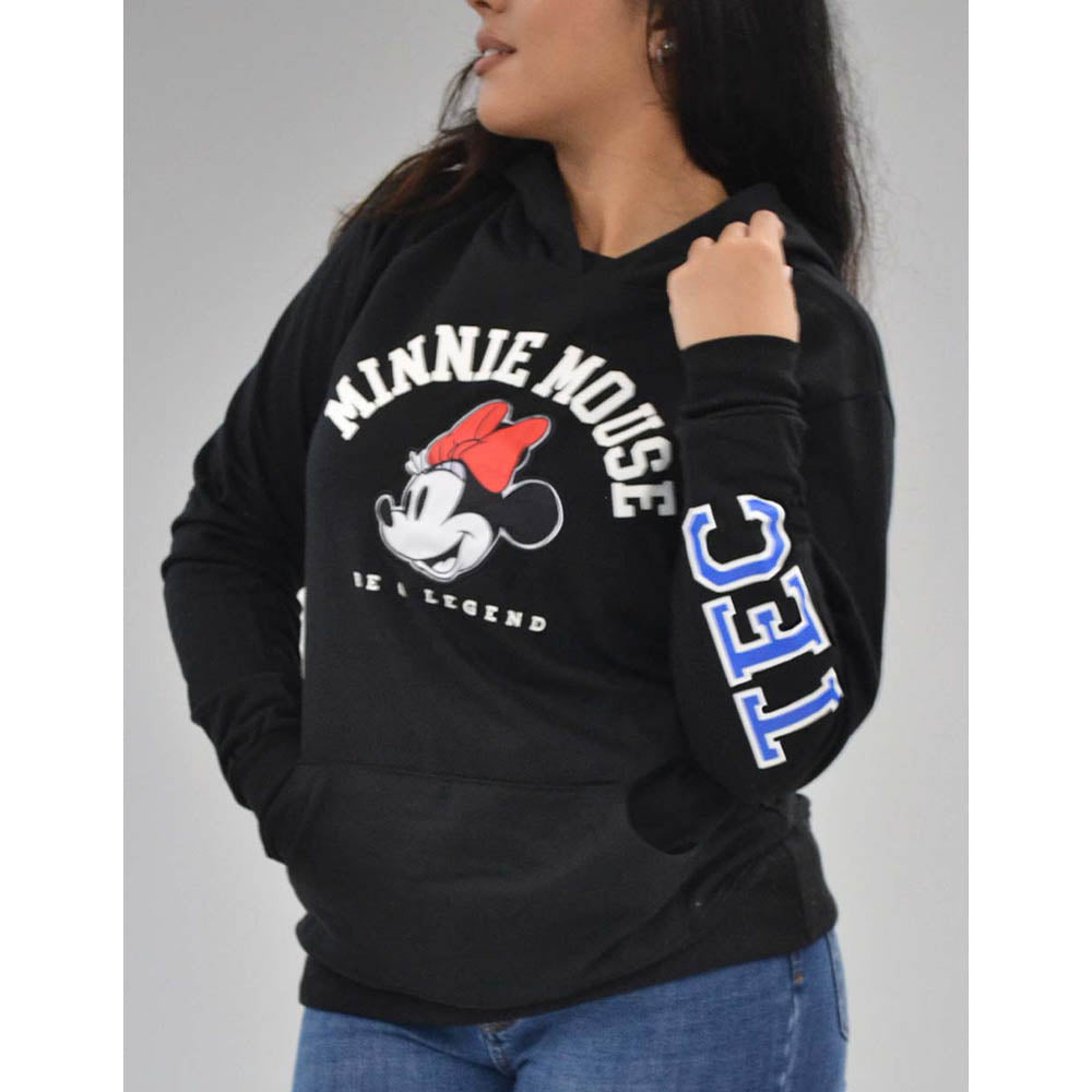 Sudadera Algodón Disney Minnie TEC Negro