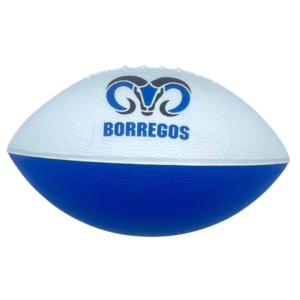 Balón Foam FBA BORREGOS, Blanco con Azul