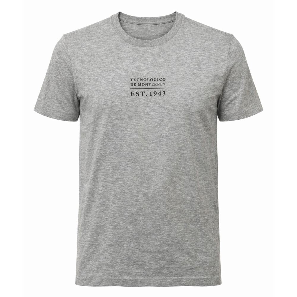 Playera Casual Blank EST TEC Gris, Unisex