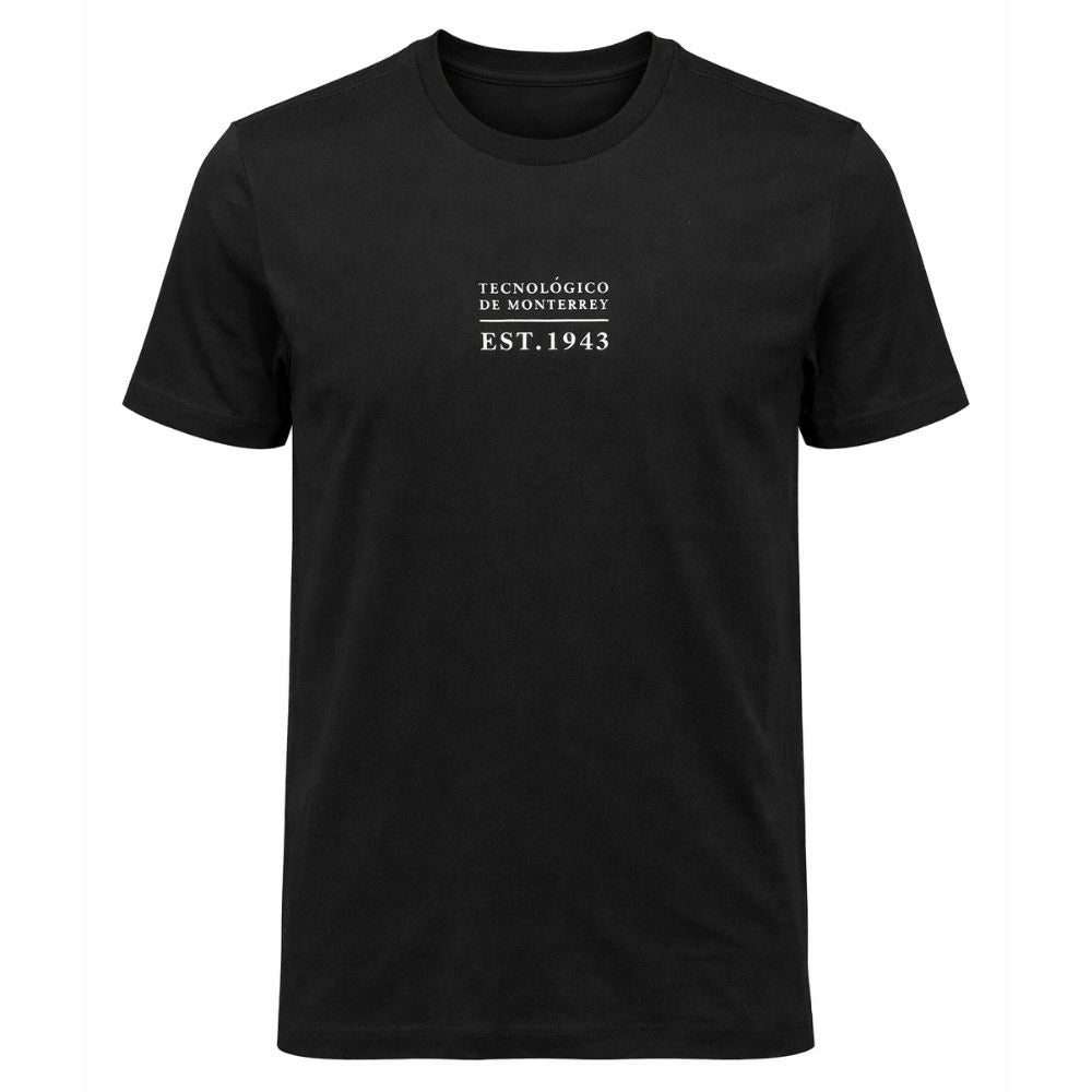 Playera Casual Blank EST TEC Negro, Unisex