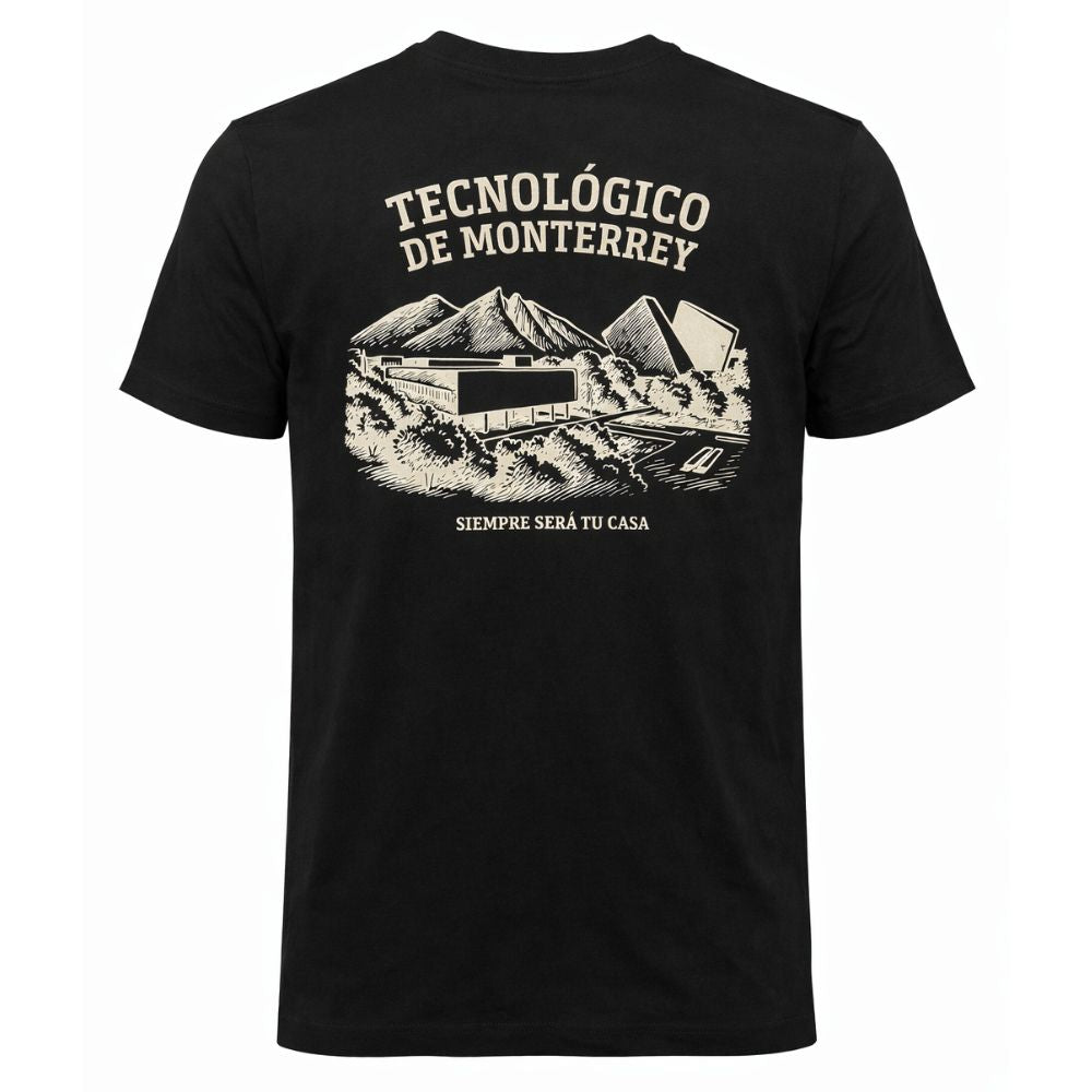 Playera Casual Blank EST TEC Negro, Unisex